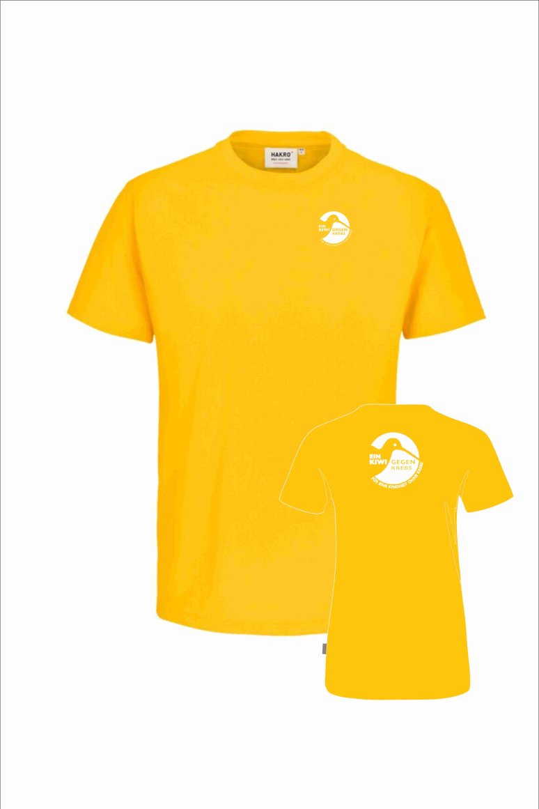 Ein Kiwi gegen Krebs T-Shirt, Logo: klein/groß